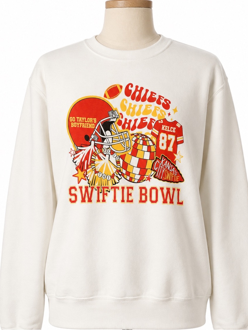 Port and Company Swiftie Bowl  Sweatshirt Go Taylor’s Boyfriend M